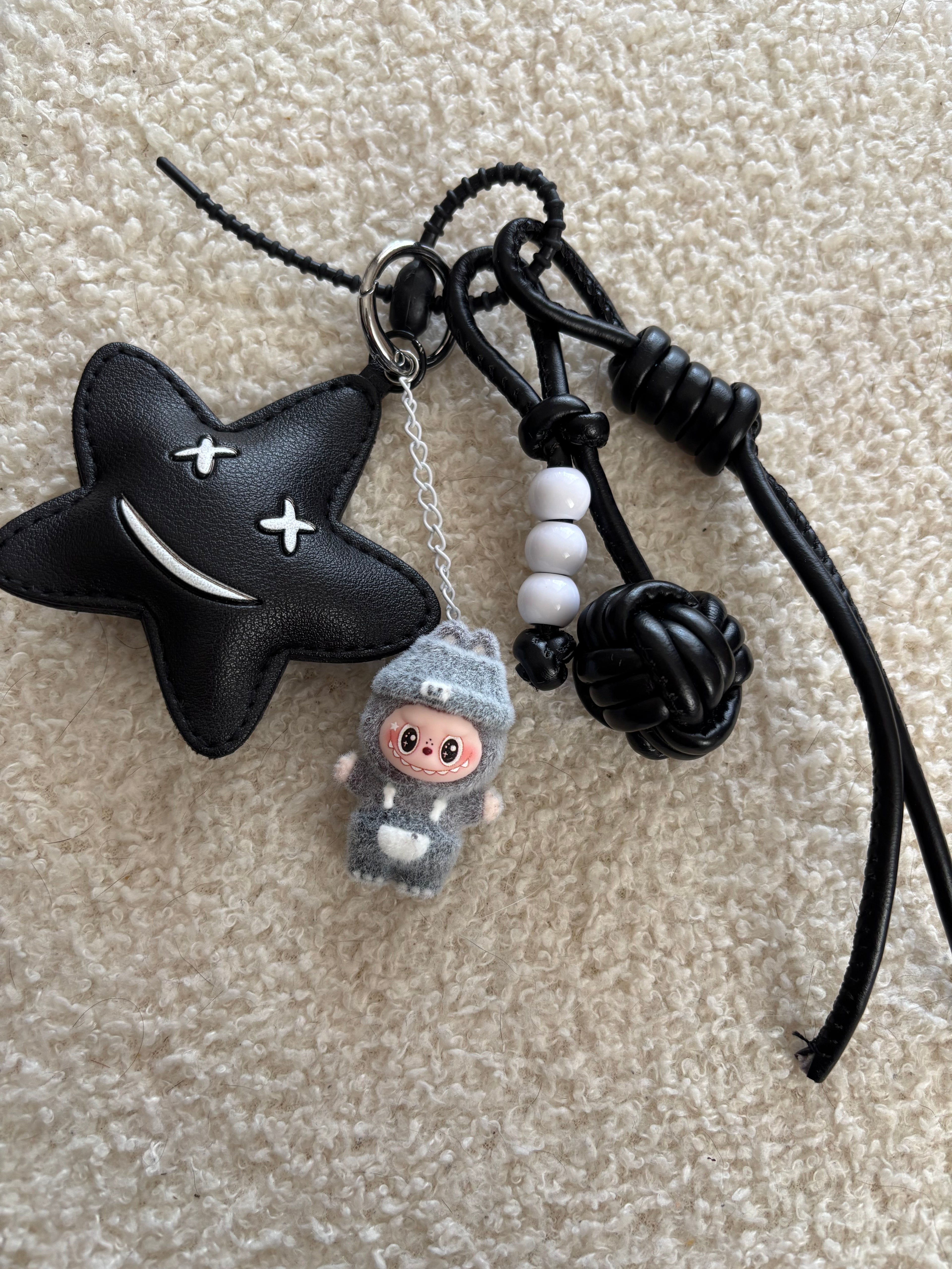 Grigri de Sac Monster Gris