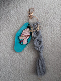 Porte clé / Grigri de Sac mains en Prière